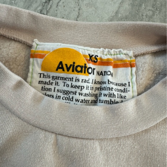 Aviator Nation Rugby Stitched Crew - Picture 2 of 3